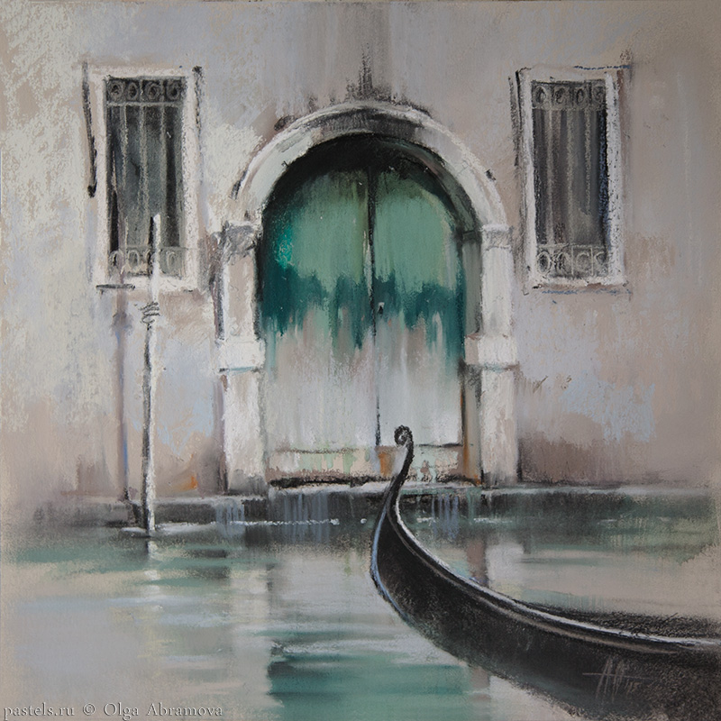 Venice 4. Venetian green 41x41. 2015