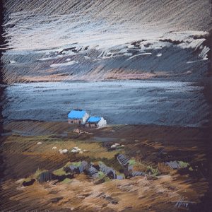 Исландия. Синий Iceland. Blue 32×31. 2014