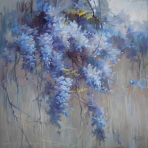Blue wisteria 70×70. 2019