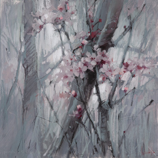 Early almonds 40×40. 2020
