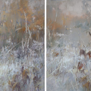 Early frost. Diptych 80×80. 2021