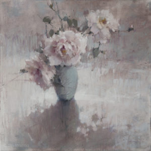 Delicate pink 40x40cm. 2023