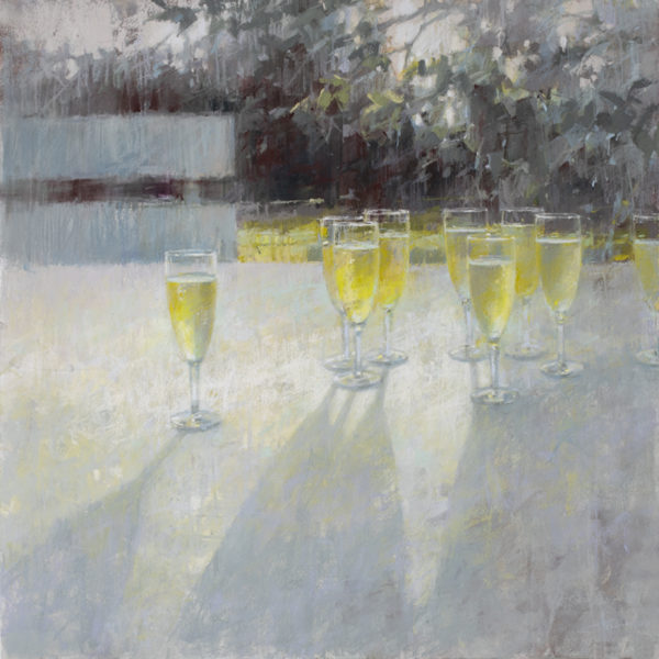 Evening with Friends 90x90cm 2021