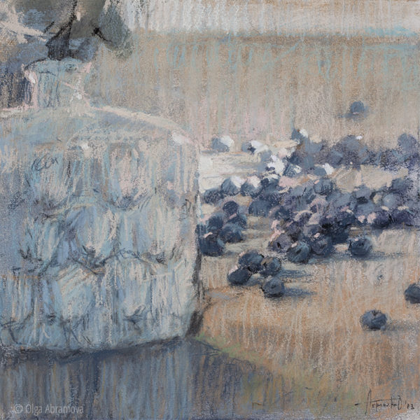 Blueberry and eucalyptus. Number 3 23x23cm. 2024
