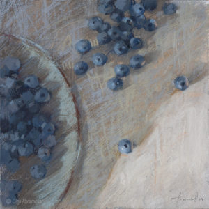 Blueberry and eucalyptus. Number 5 23x23cm. 2024