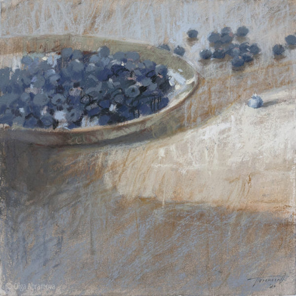 Blueberry and Eucalyptus. Number 9 23x23cm. 2024