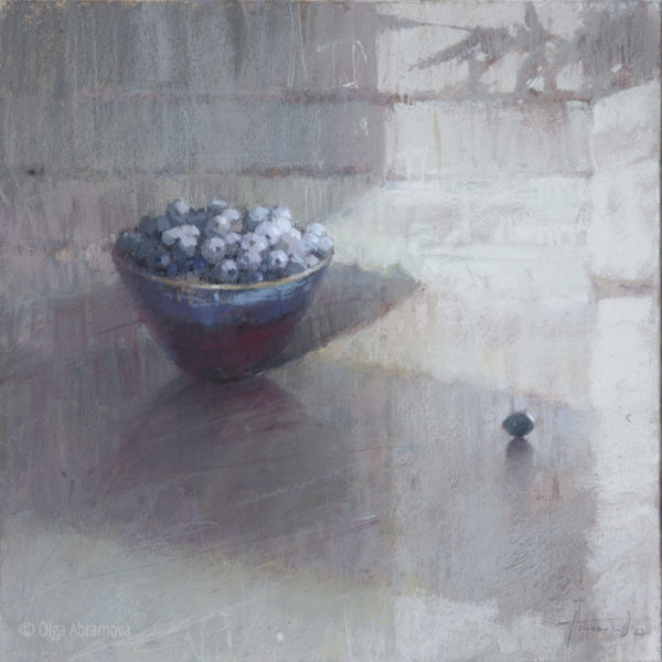 Blueberry. Bowl of berries 40x40cm. 2023