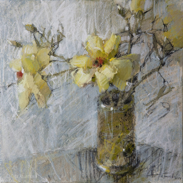 Small flowers. Buttercup 23x23cm. 2024